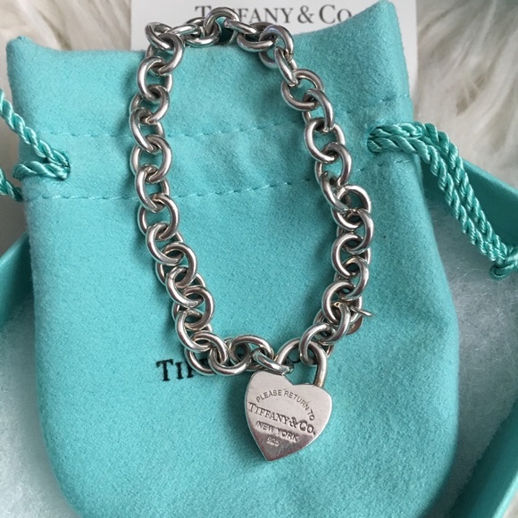 Auth Tiffany&co lock  charms bracelet 4- in 1 - Picture 4 of 7